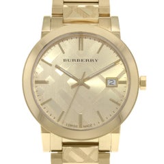 Burberry The City Gold Ion-Plated Steel Gold Dial Quartz Unisex Watch BU9038