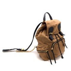 Burberry The Large Rucksack in Technical Nylon and Leather Large