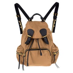 Burberry The Large Rucksack in Technical Nylon and Leather Large