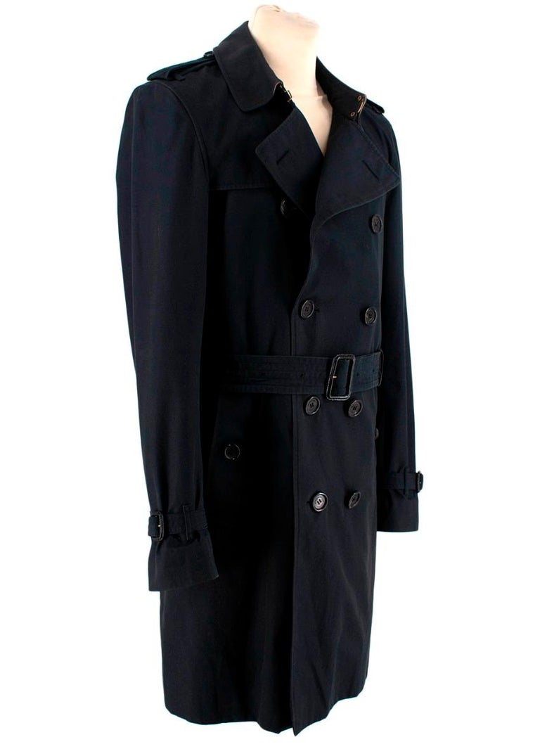 Burberry The Sandringham Navy Slim Fit Mid-Length Trench Coat For Sale at  1stDibs | burberry sandringham discontinued, burberry anorak navy, burberry  tailored jacket navy