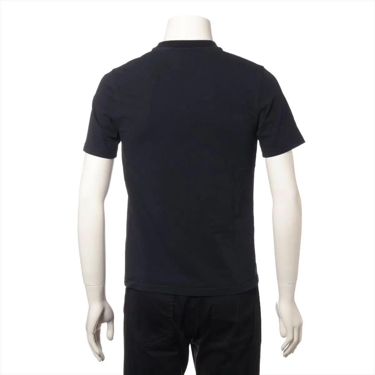 Nero Burberry Tisci T-shirt in cotone nero in vendita