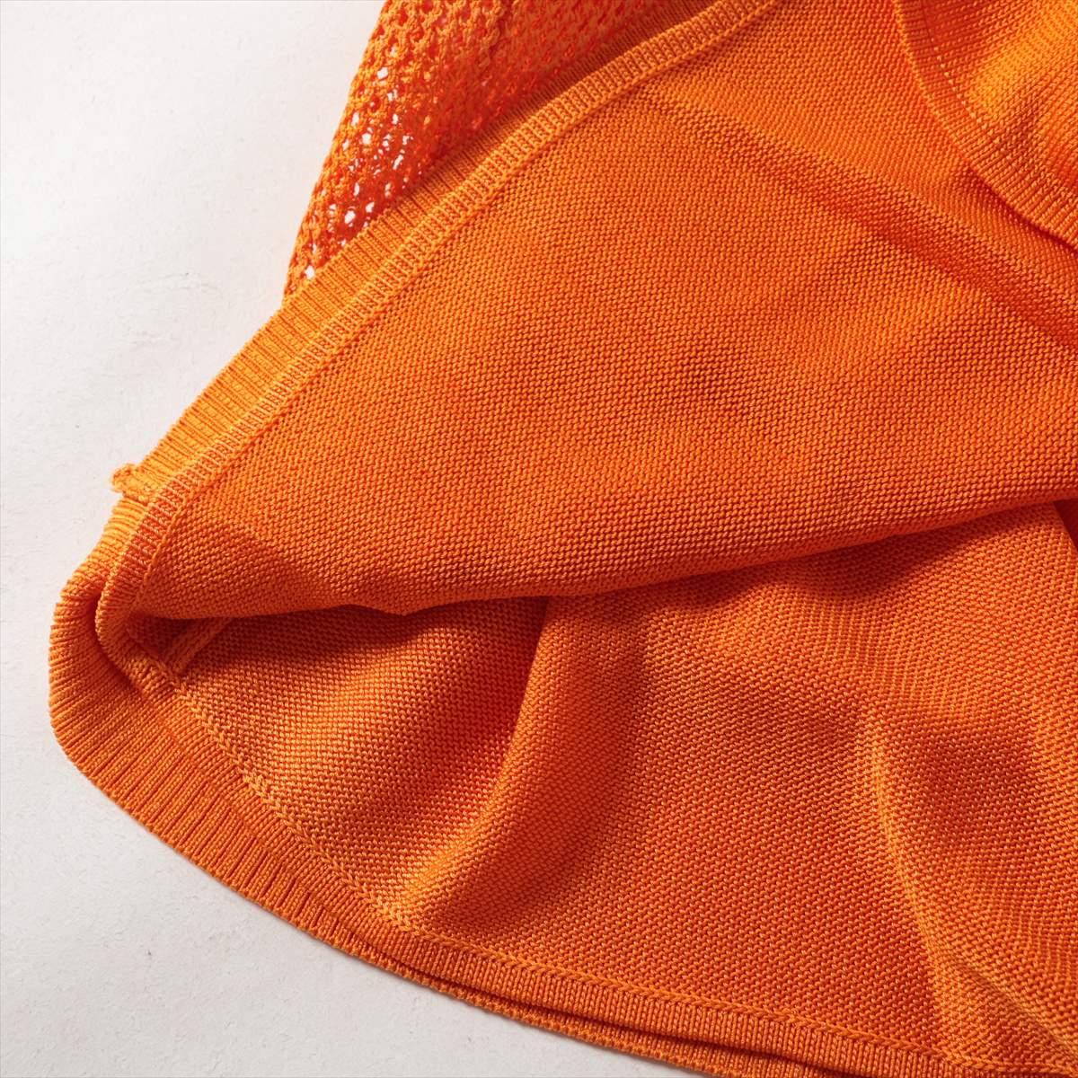 Burberry Tisci Period Cuprammonium Rayon Knit Skirt Orange For Sale 2