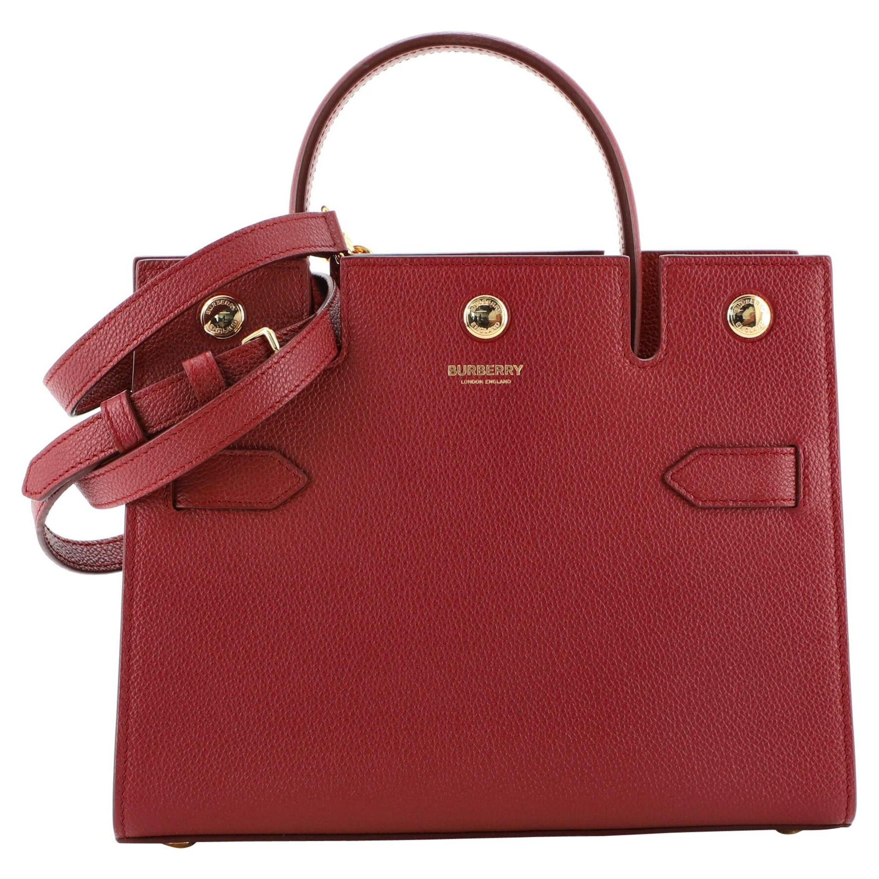 Burberry Title Top Handle Tasche Leder Mini