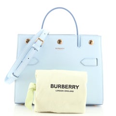 Burberry Title Two Handle Tote Leather Mini