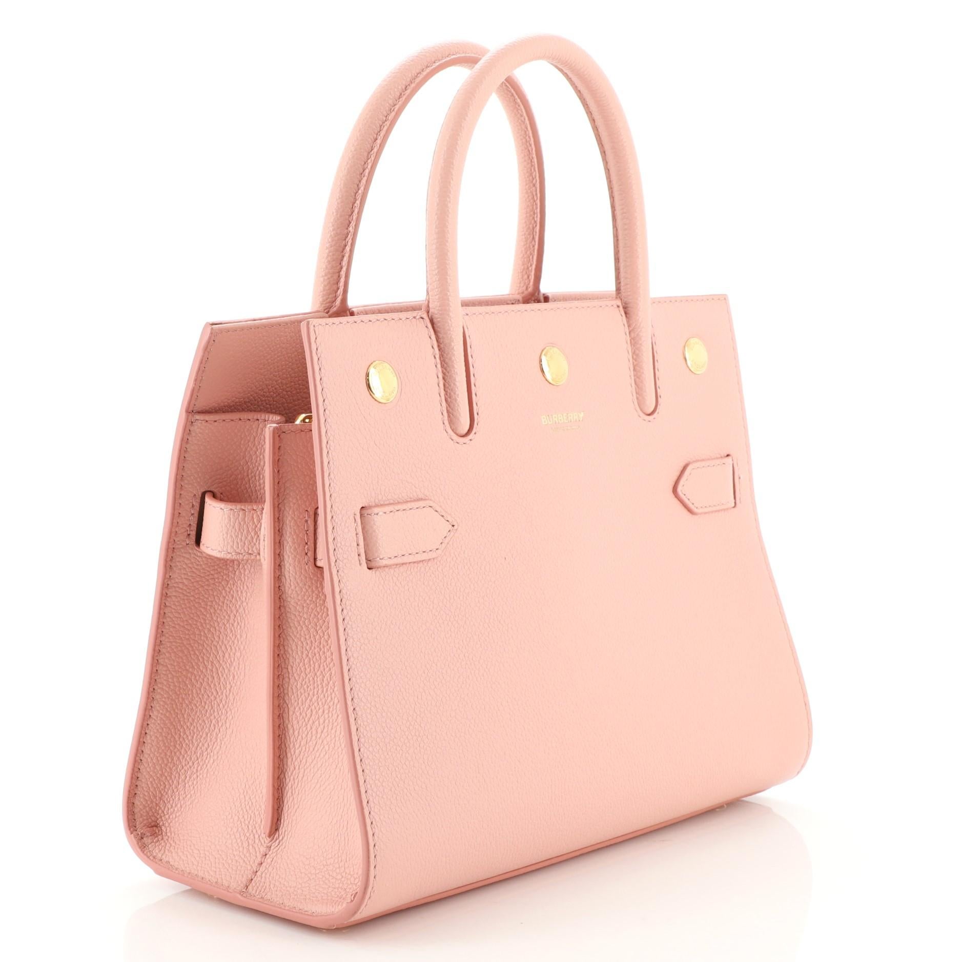 burberry two handle title bag