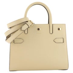 Burberry Title Two Handle Tote Leather Mini