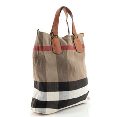 Burberry Tottenham Tote House Check Canvas Medium