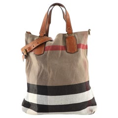 Burberry Tottenham Tote House Check Canvas Medium