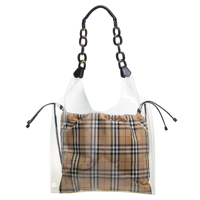 burberry transparent bag