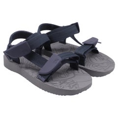 Burberry Trek Sandals in Navy Blue Rubber