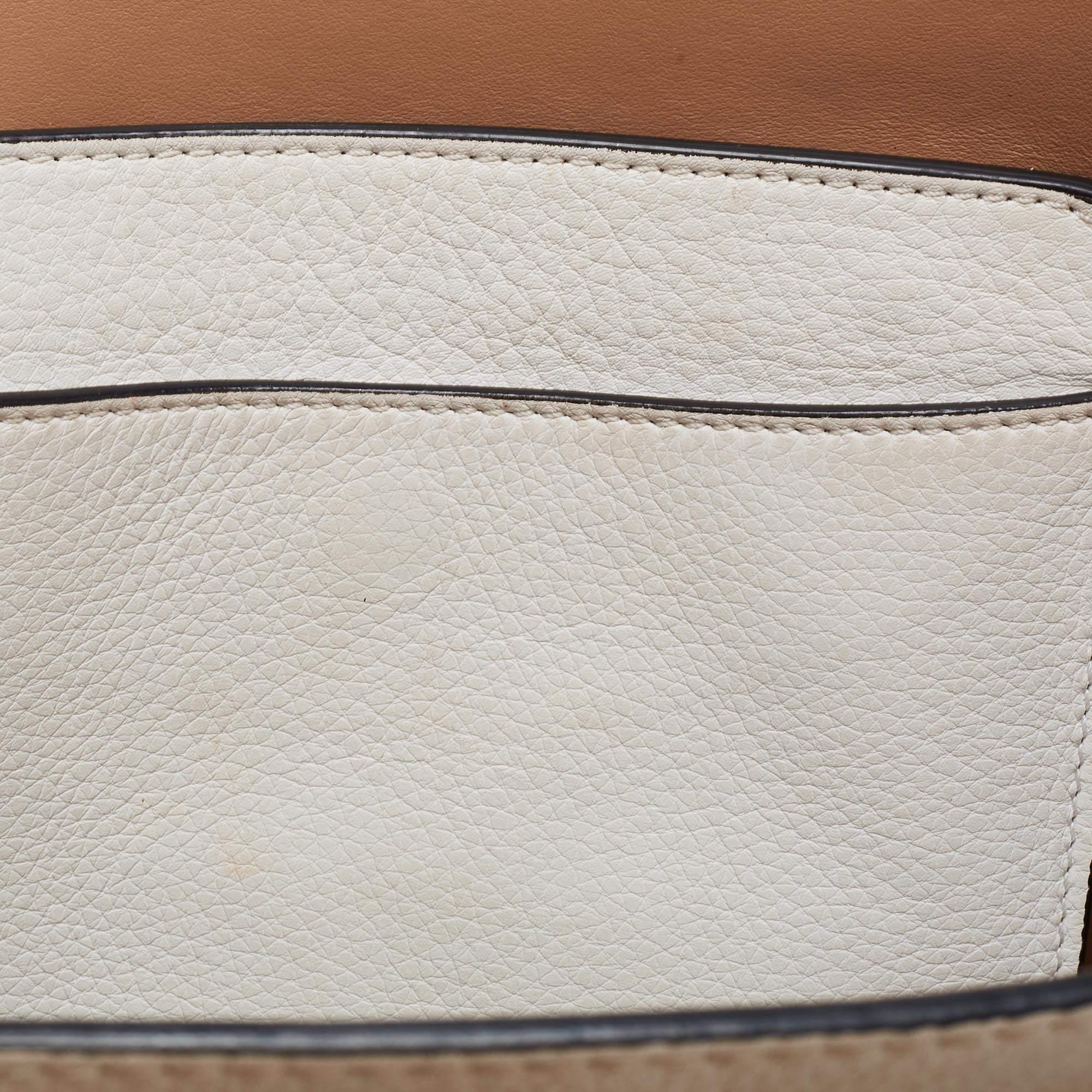 Burberry Tricolor Leather Small Marais Belt Tote 7