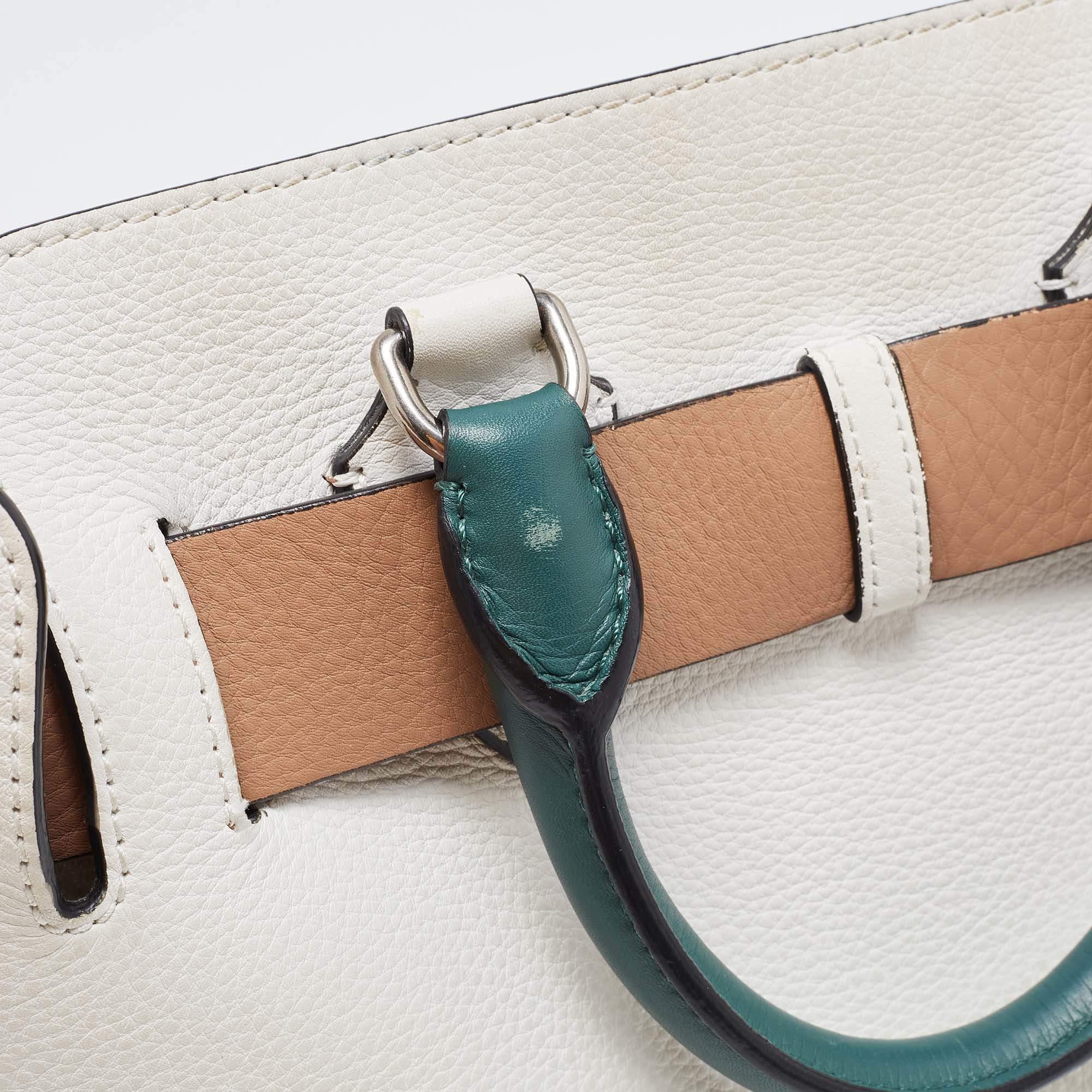 Burberry Tricolor Leather Small Marais Belt Tote 4