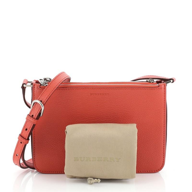 burberry triple zip leather crossbody