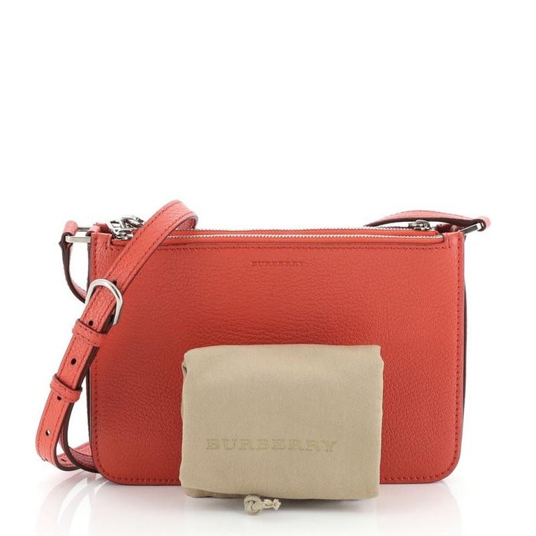 Burberry Triple Zip Crossbody Bag Leather Small at 1stDibs crossbody