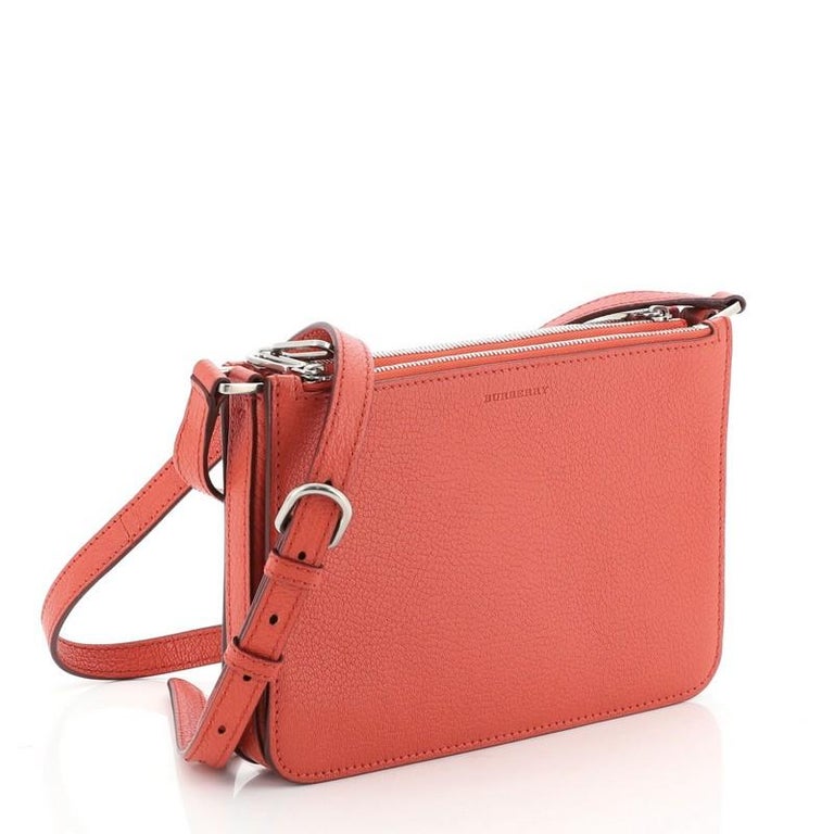 Burberry Triple Zip Crossbody Bag Leather Small at 1stDibs crossbody