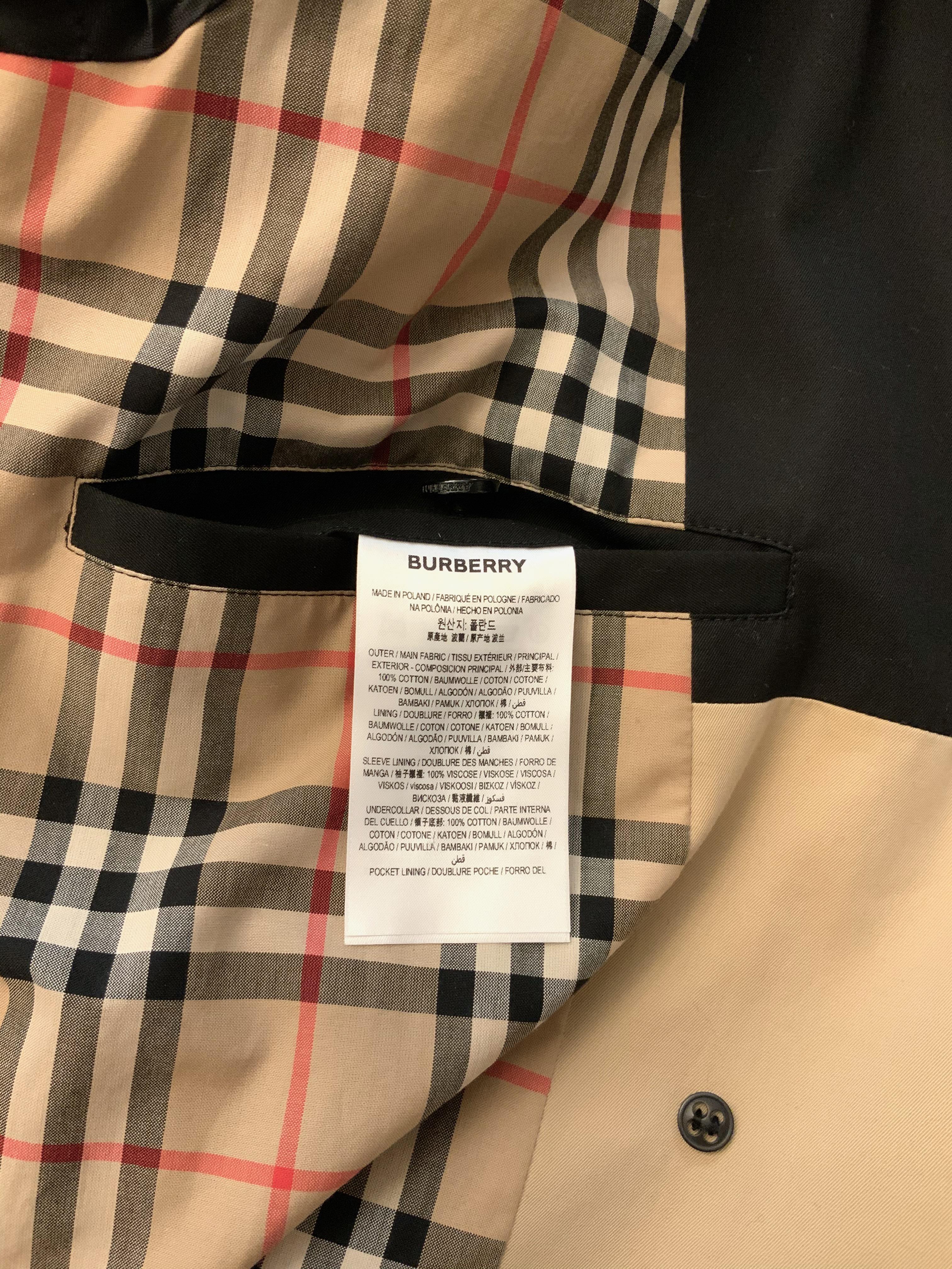 Burberry Two-Tone Black and Beige Trench Coat 6