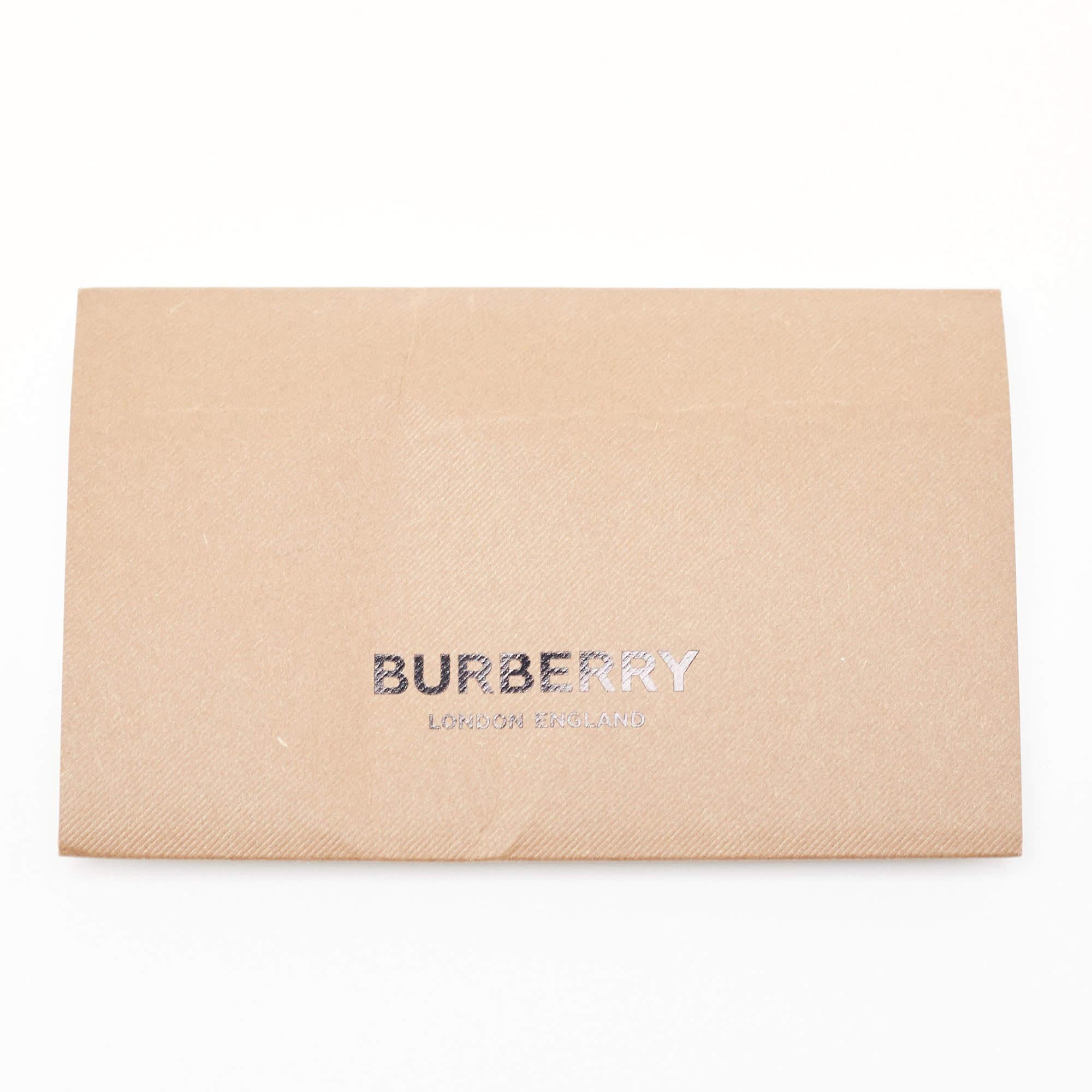 Burberry Two Tone Brown Leather Mini Zip Olympia Bag 4