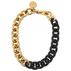 Burberry Two Tone Chunky Chain Choker