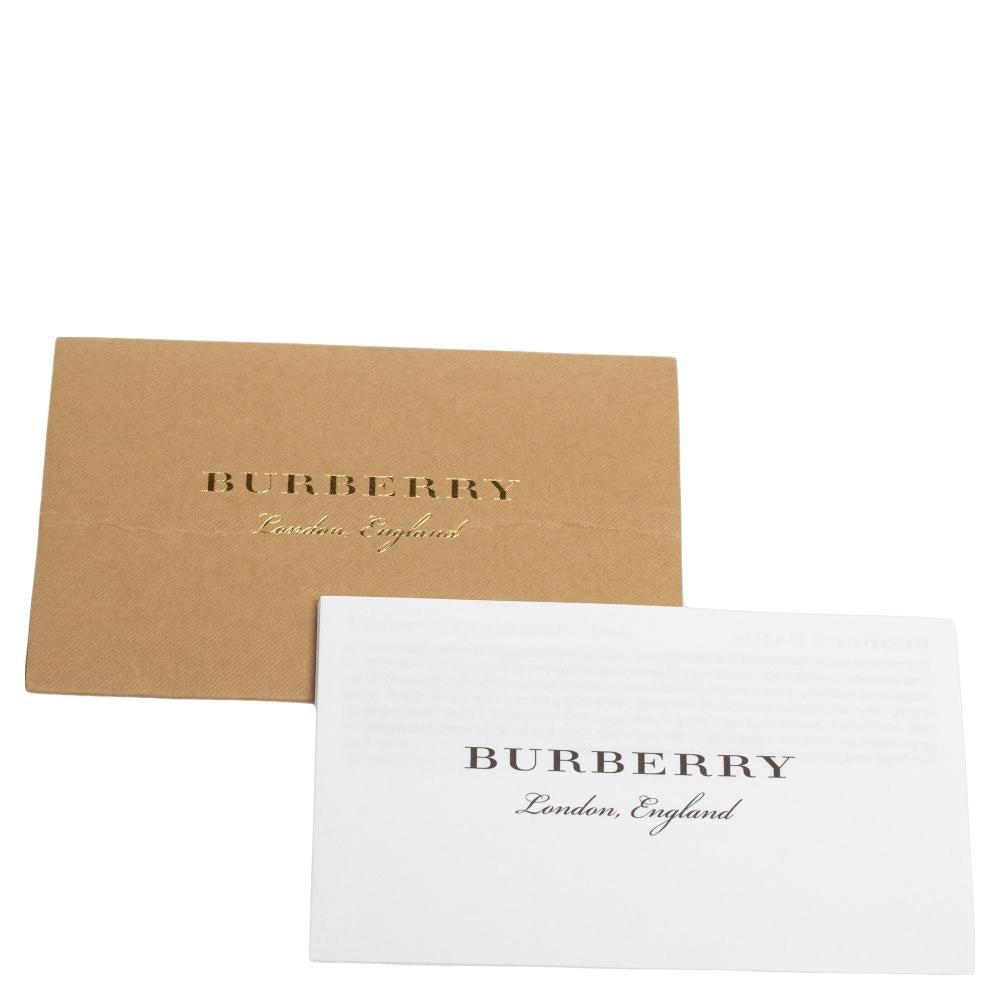 Burberry Two-Tone Marais Leather Medium Clutch 6
