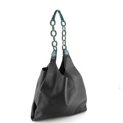Burberry Two Tone Shopper Leather Medium