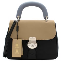 Burberry Two Tone The DK88 MD Top Handle Bag