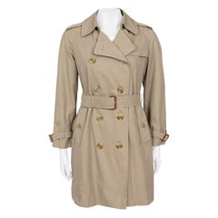 Burberry Vintage Beige Cappotto Trench Doppio Petto Sz.S