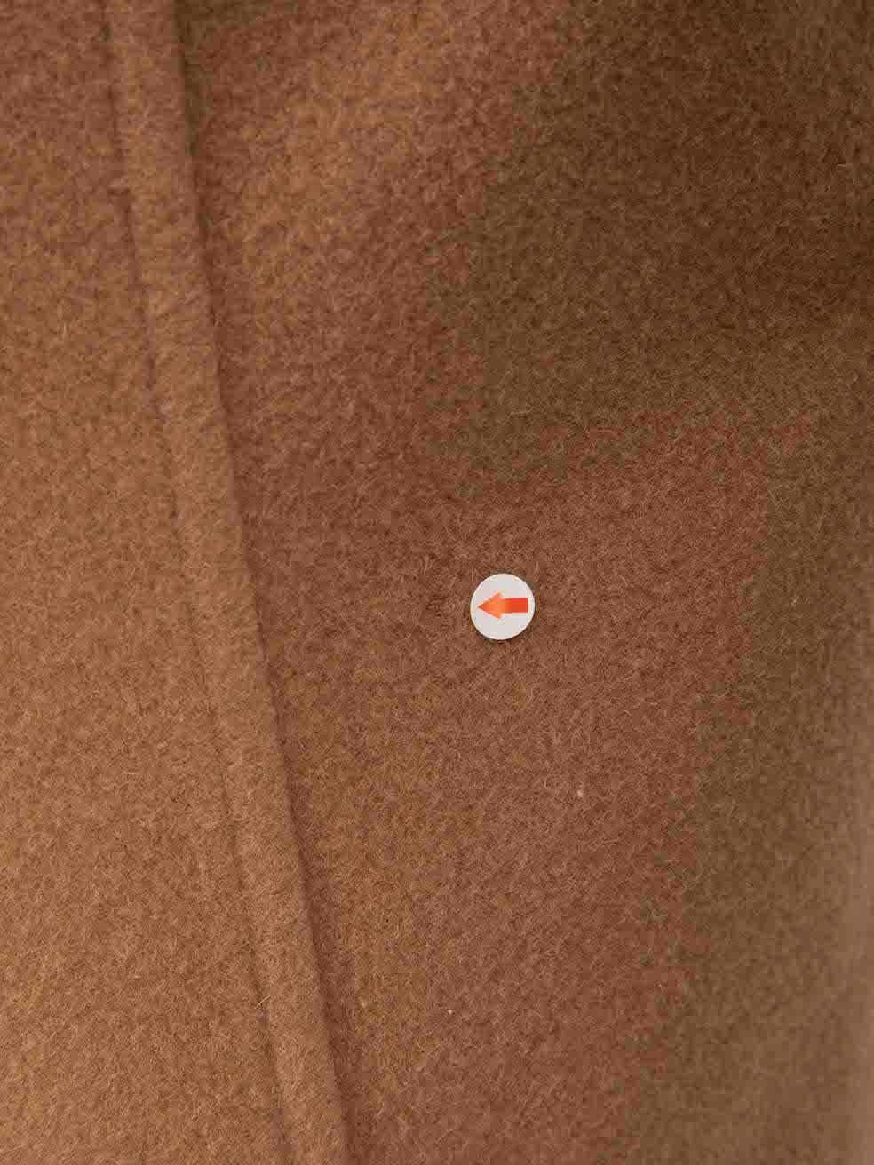 Burberry Vintage Oversize maßgeschneiderter Mantel aus Kamelwolle Größe XL im Angebot 3