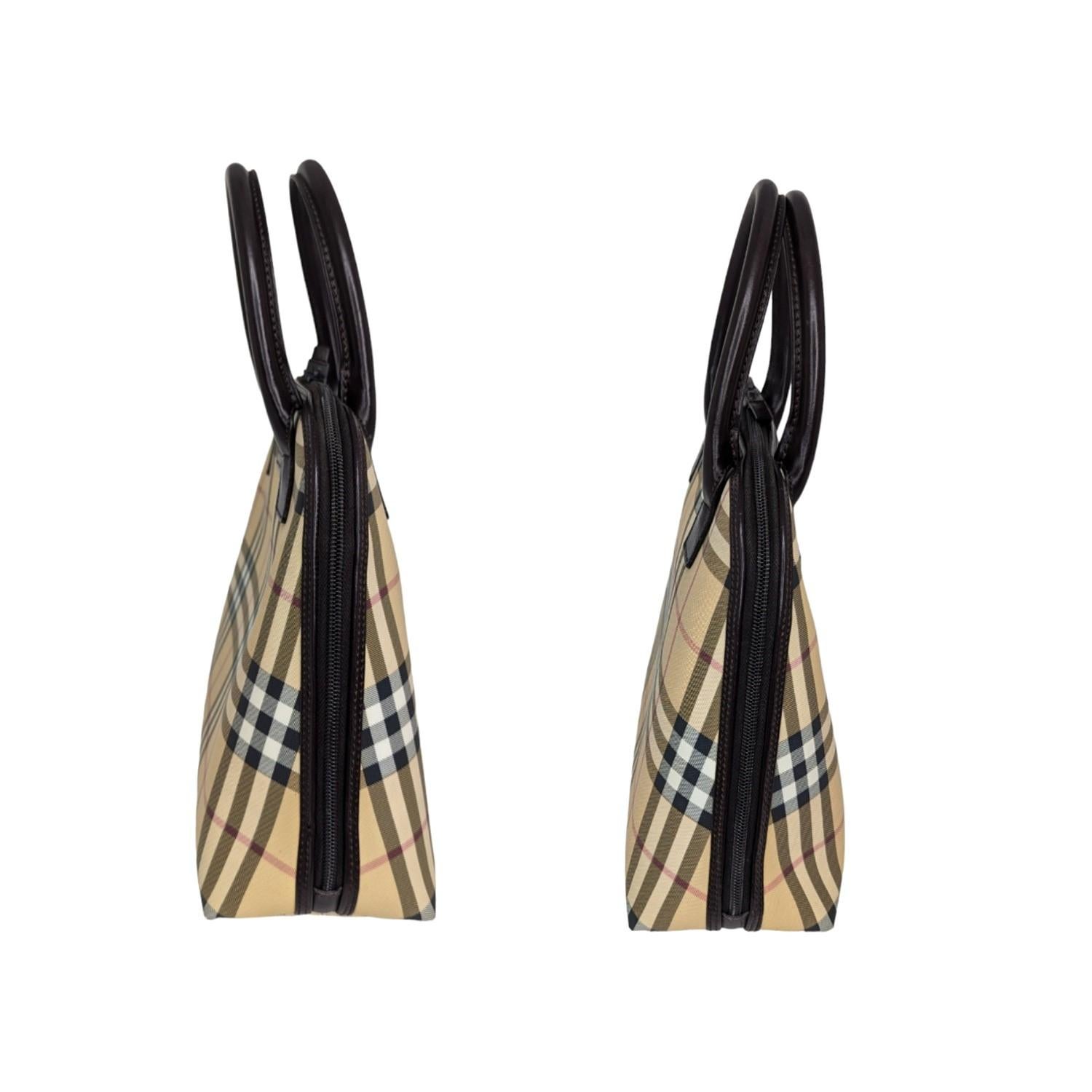 Women's Burberry Vintage Check Dome Top Handle Satchel