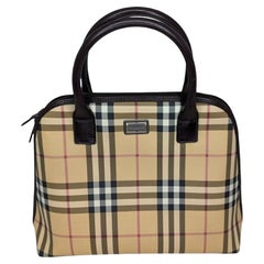 Burberry Vintage Check Dome Top Handle Satchel