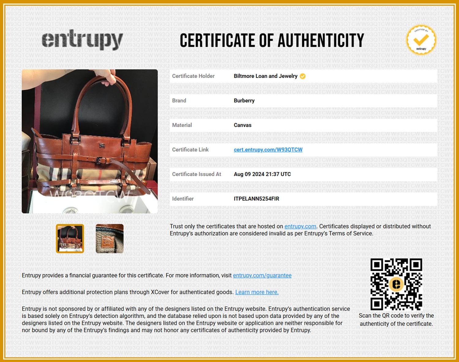 Burberry Vintage Leather Bridle House Check Canvas Satchel For Sale 7