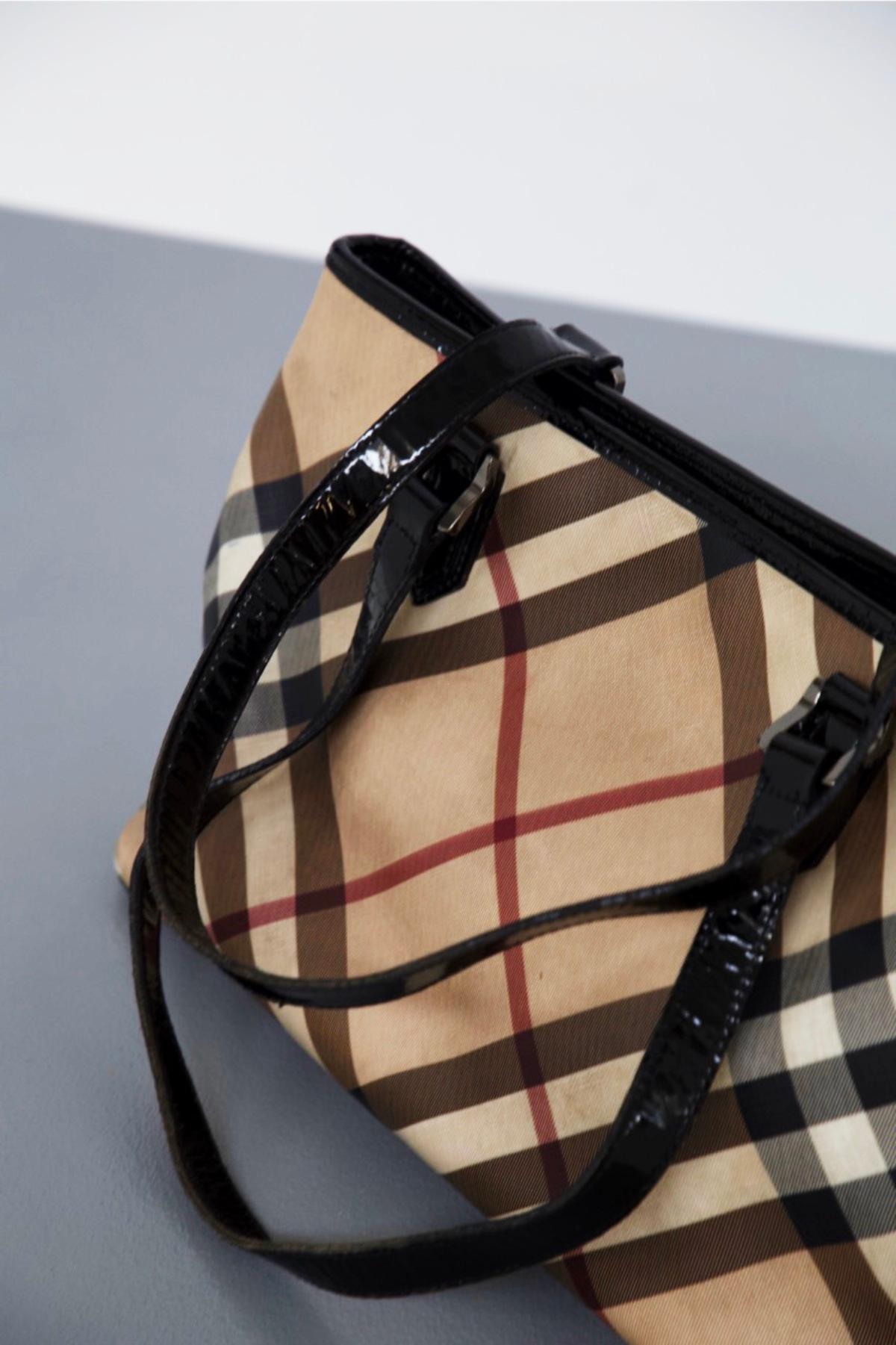 Burberry Vintage Leather Check Shoulder Bag at 1stDibs burberry shoulder bag vintage, burberry