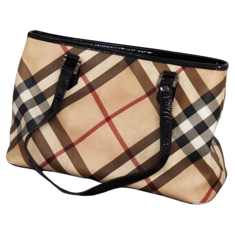 Vintage burberry sale leather bag