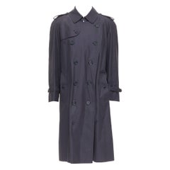 Burberry Vintage Made To Measure trench-coat en coton gris EU46 S