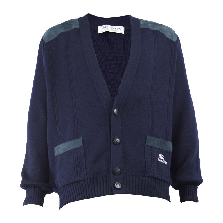 mens burberry sweater with elbow patches