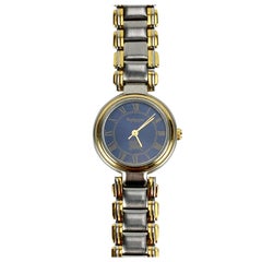 Burberry Vintage Silver Gold Stainless Steel Round Watch 6000