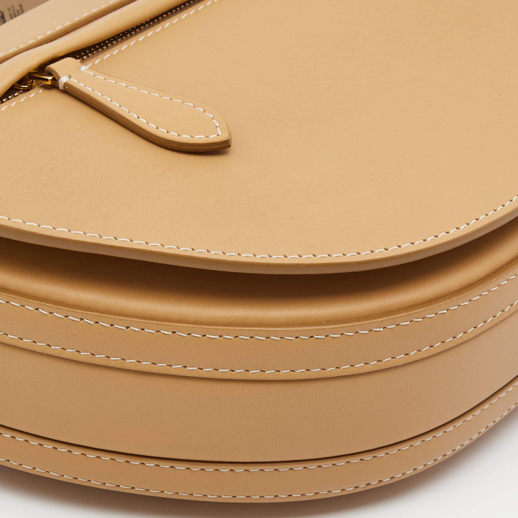 Burberry Warm Sand Leather Medium Olympia Shoulder Bag 2