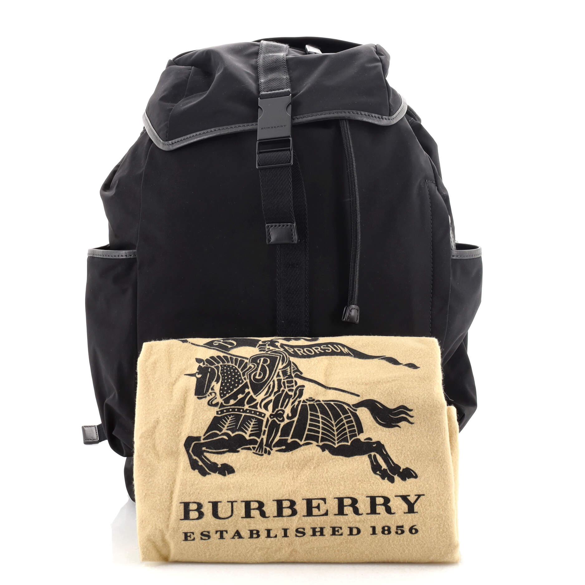 Shop Burberry Watson Nylon Diaper Bag Backpack