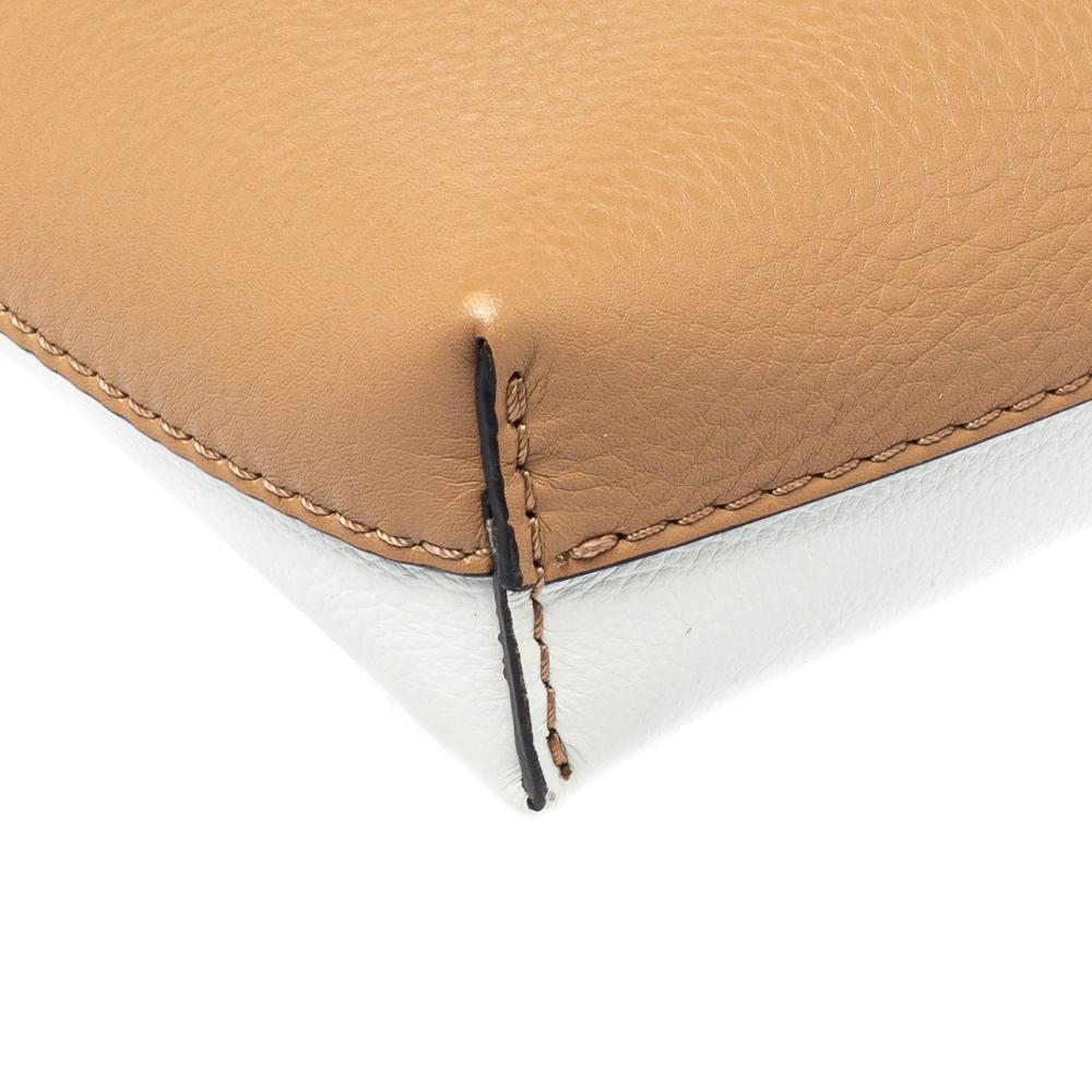 Burberry White/Beige Leather Clutch 6