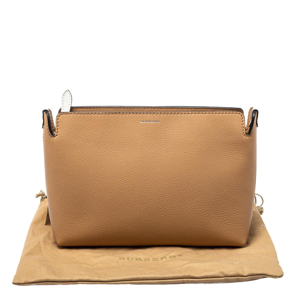 Burberry White/Beige Leather Clutch 7
