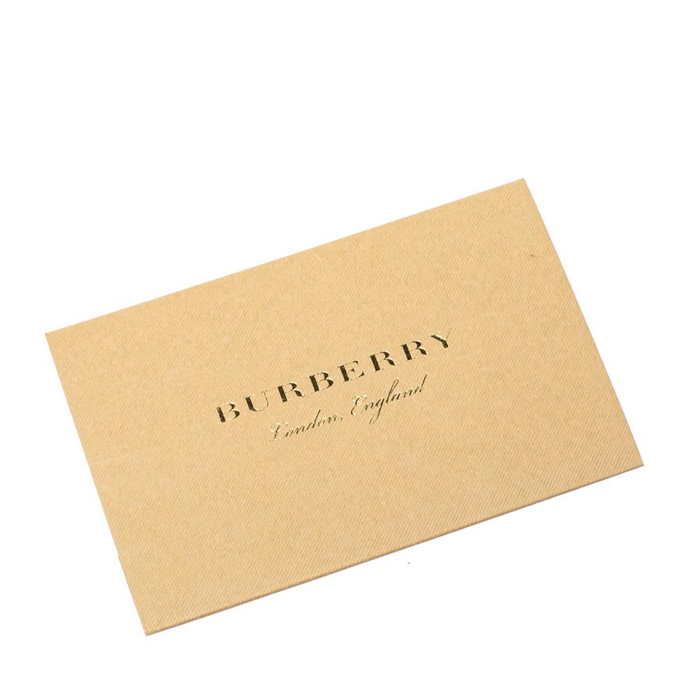 Burberry White/Beige Leather Clutch 1