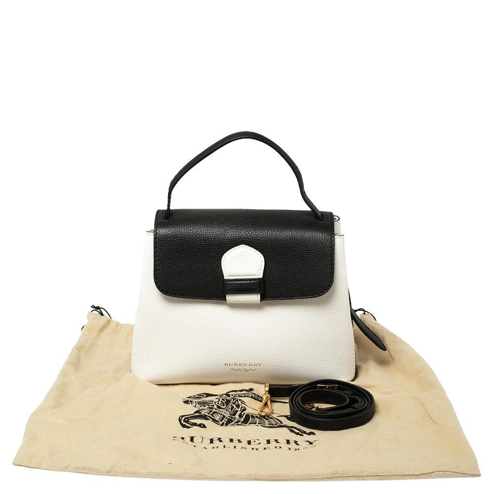 Burberry White/Black House Check Canvas Small Camberley Top Handle Bag 7