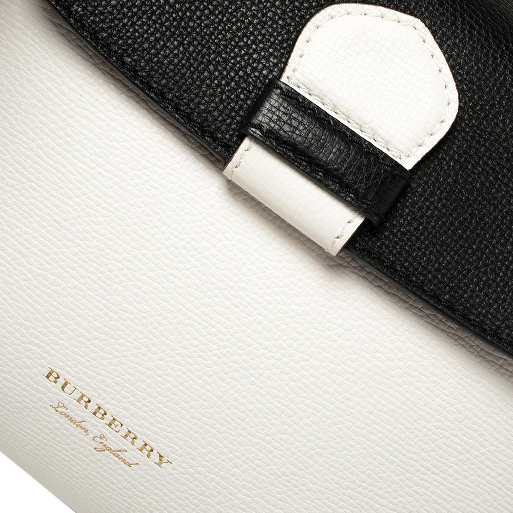 Burberry White/Black House Check Canvas Small Camberley Top Handle Bag 4