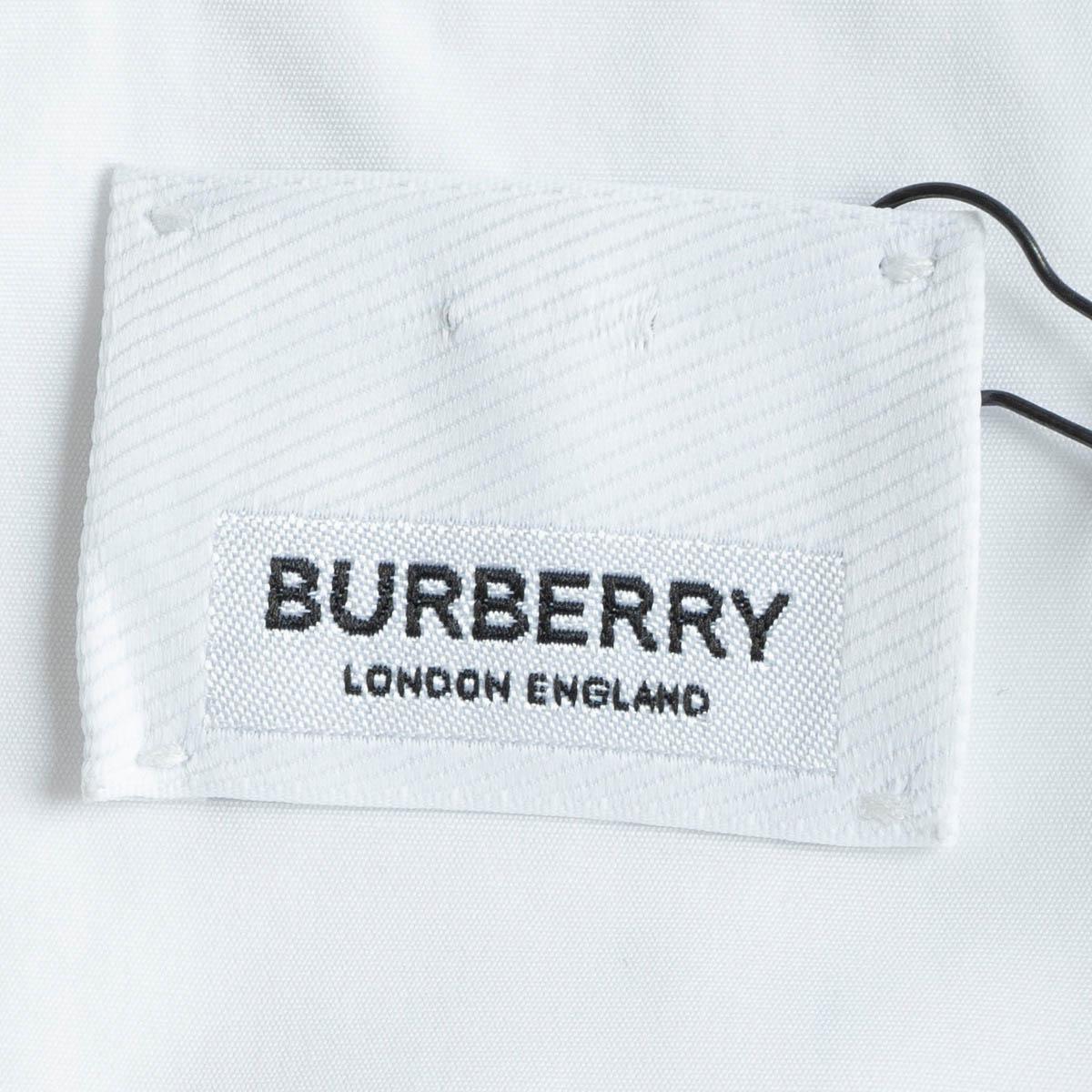 BURBERRY white cotton KILEY HORSEFERRY PRINT BELTED SHIRT Dress 6 XS 2