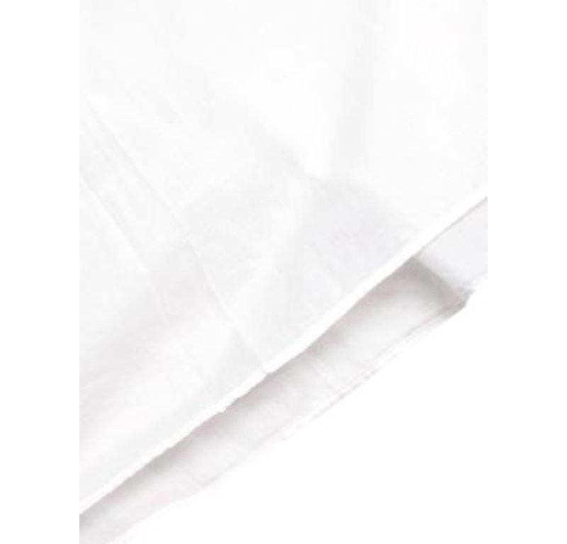 Burberry White Cotton Voile Blouse For Sale 1
