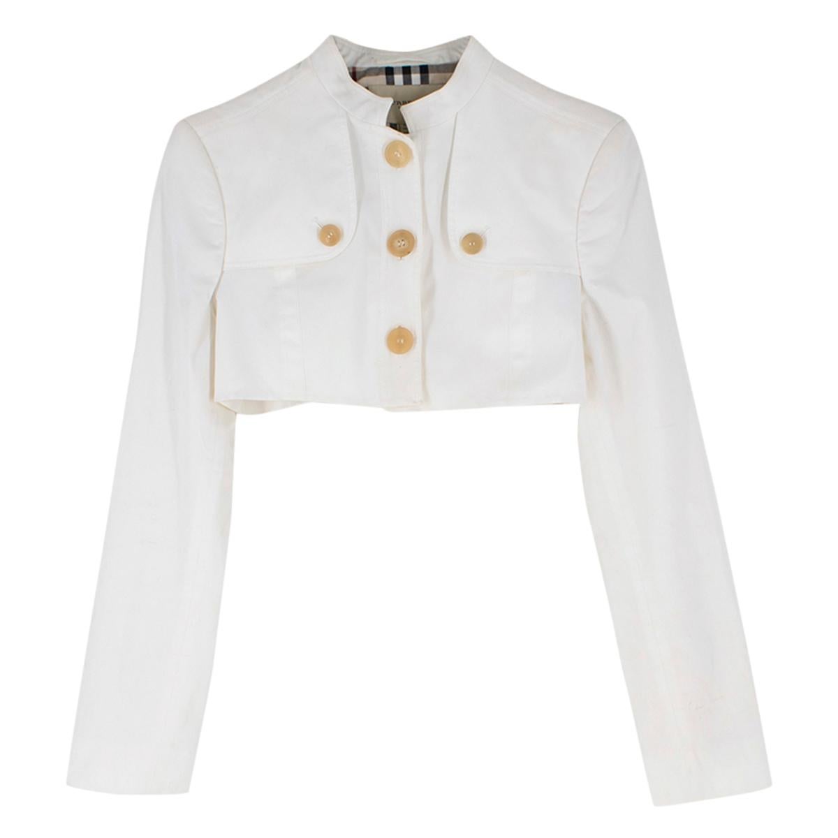 cropped white jacket uk