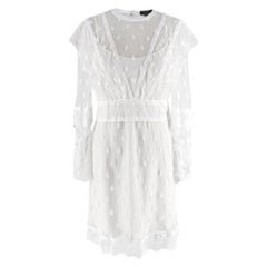 Burberry White Lace Overlay Dress US6