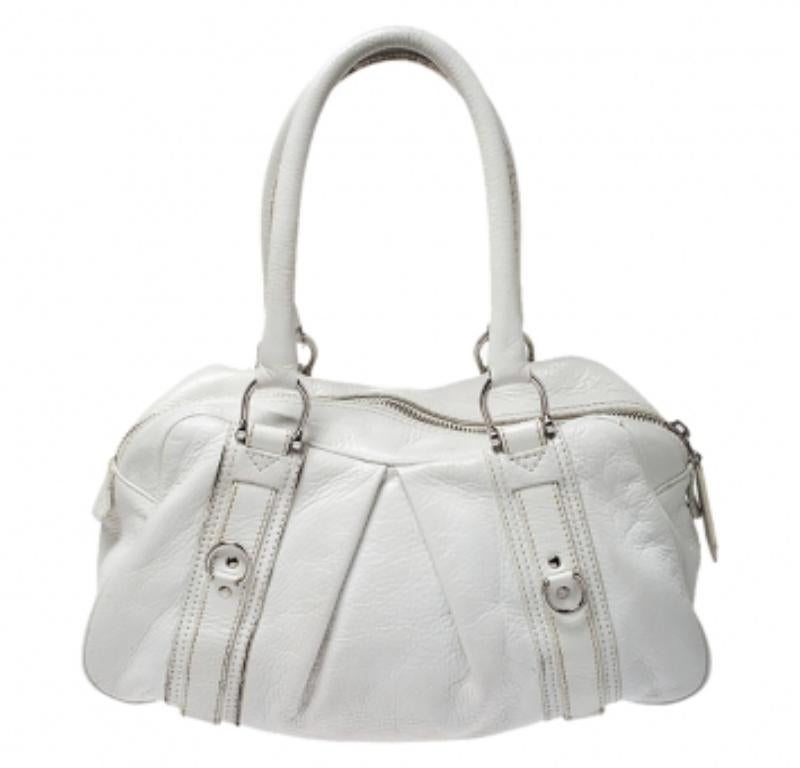 Burberry - Cartable Ashbury en cuir blanc Pour femmes en vente