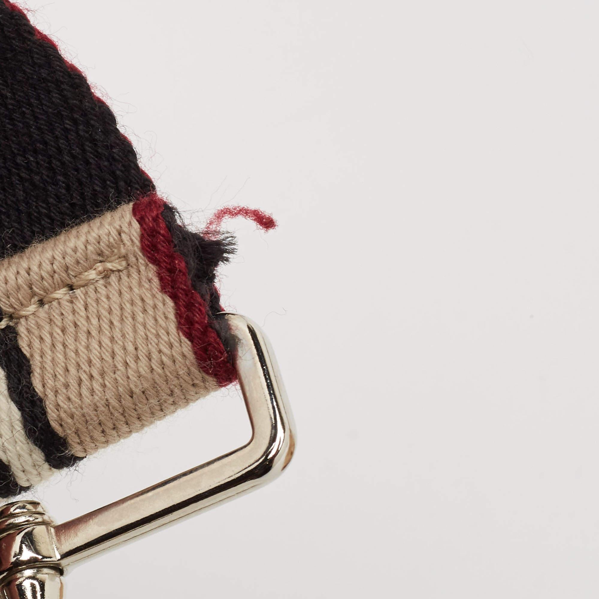 Borsa a tracolla a cilindro in pelle bianca di Burberry in vendita 1