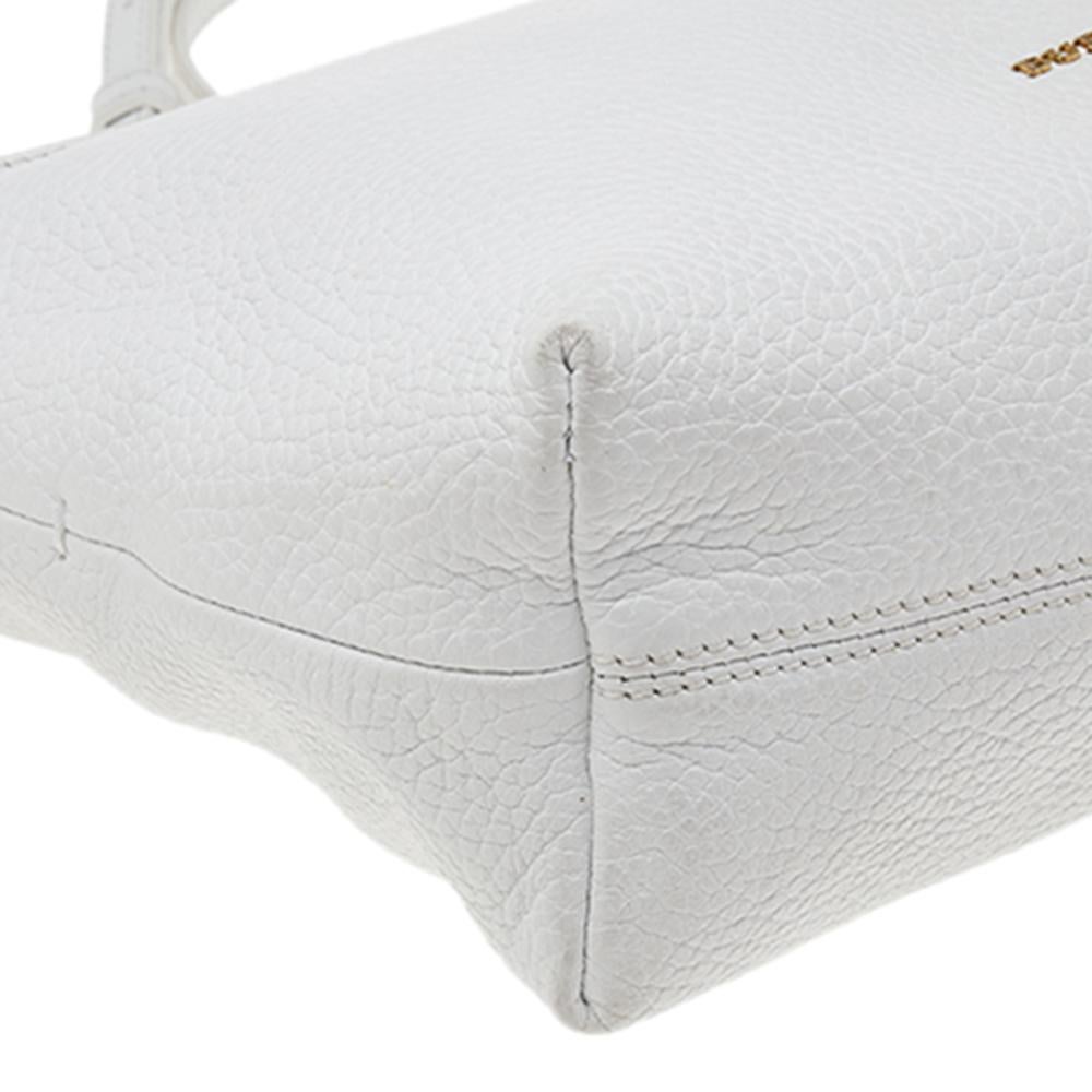 Burberry White Leather Shoulder Bag 1