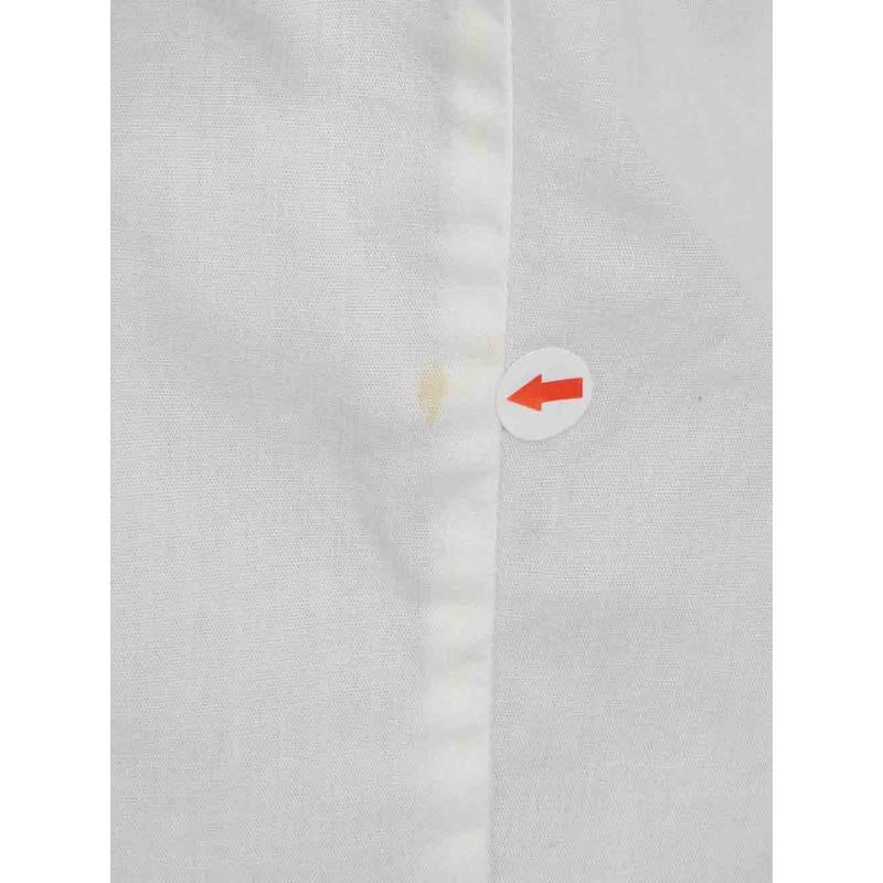 Women's Burberry White Logo Embroidered Shirt Size S For Sale